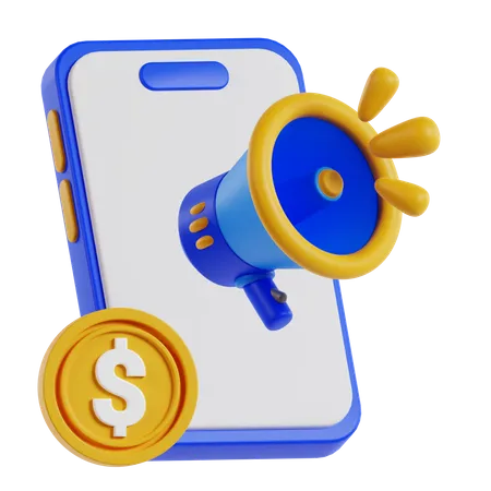 Marketing telefónico  3D Icon