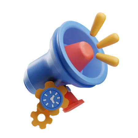 Marketing Time  3D Icon