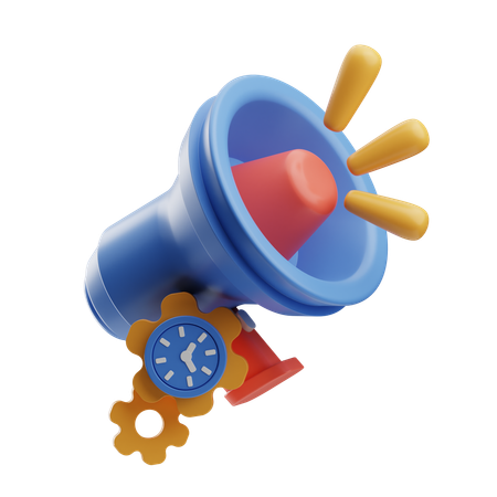 Marketing Time  3D Icon