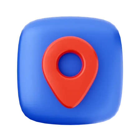 Standort-Pin  3D Icon