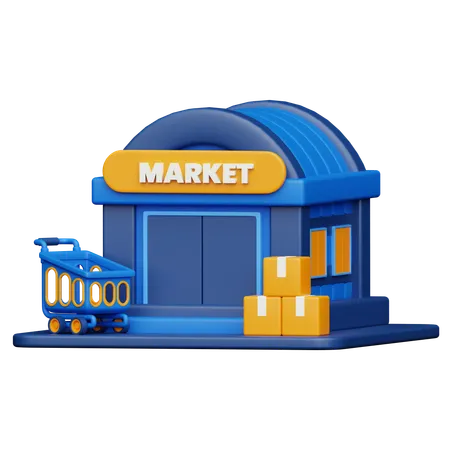 Markt  3D Icon