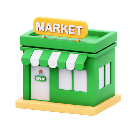 Markt  3D Icon