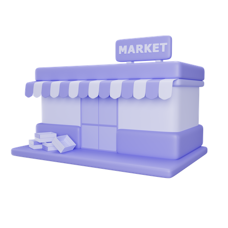 Markt  3D Icon