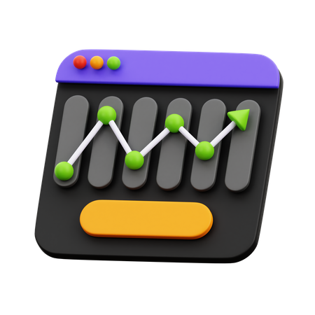 Marktanalysediagramm  3D Icon