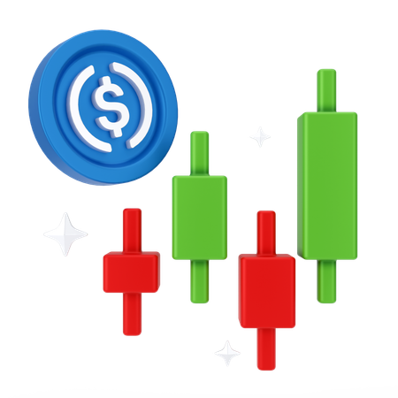 Marktdiagramm  3D Icon