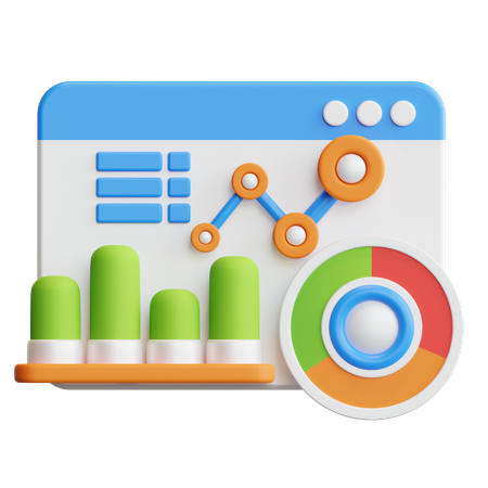 Marktdiagramm  3D Icon