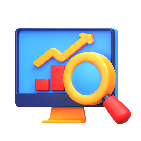 Marktbeobachtung  3D Icon