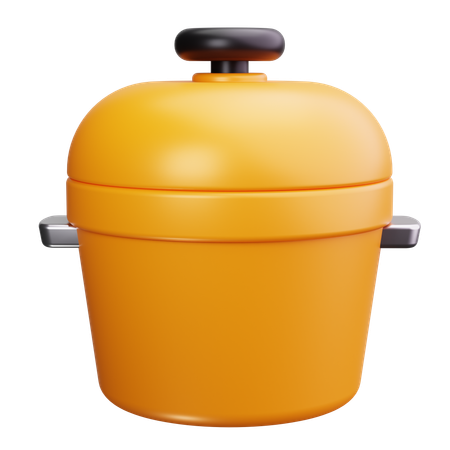 Pot avec couvercle  3D Icon