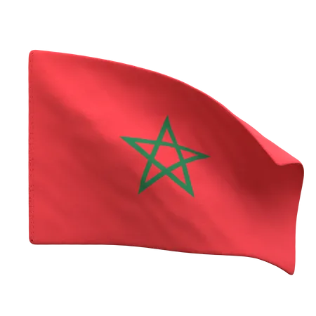 Drapeau du maroc  3D Icon