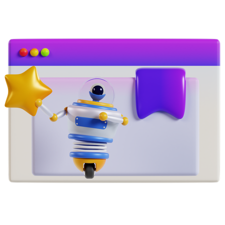 Marque seus favoritos  3D Icon