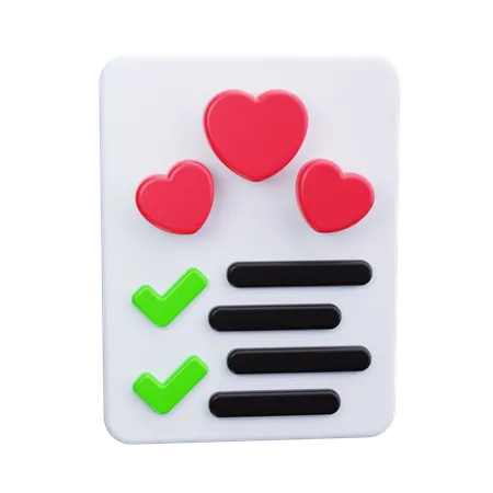 Marriage Certificate  3D Icon