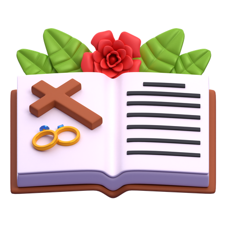 Marriage Contract  3D Icon