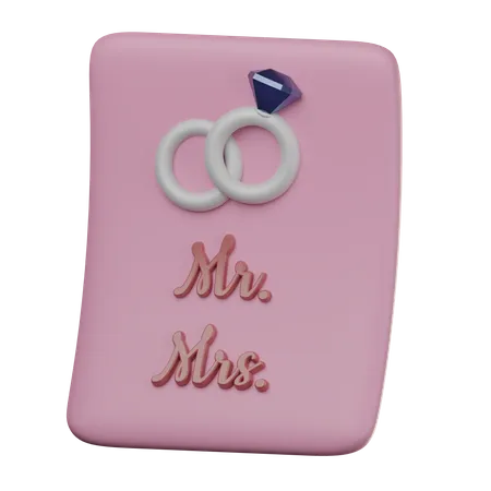 Marriage Document  3D Icon