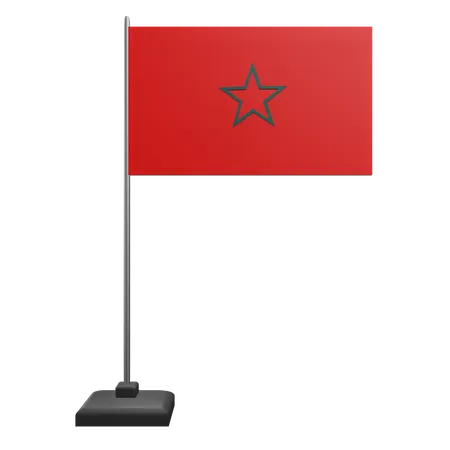 モロッコの国旗  3D Icon