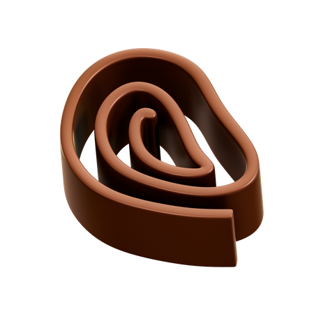 Chocolate marrom  3D Illustration