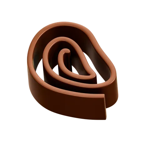 Chocolate marrom  3D Illustration