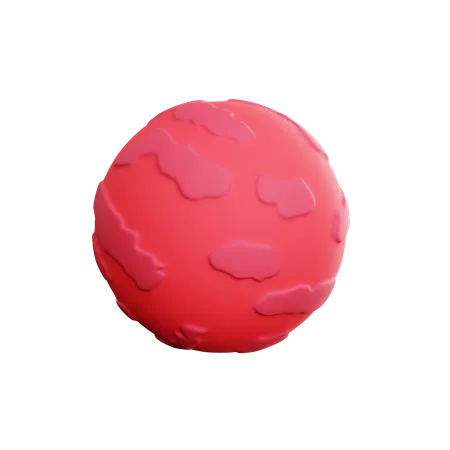 Mars  3D Icon