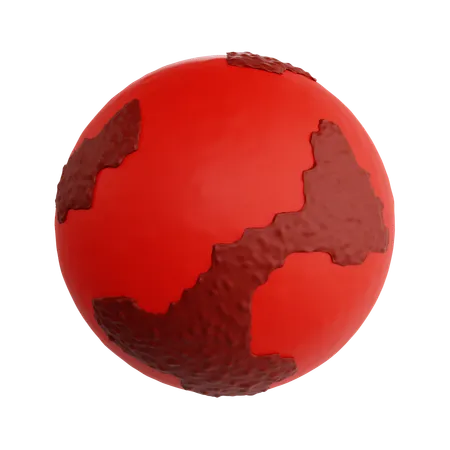 Mars  3D Icon