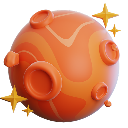 Mars  3D Icon