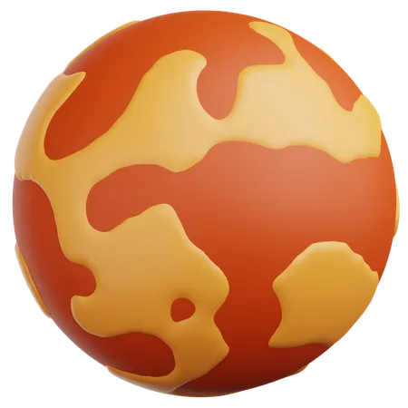 Mars  3D Icon