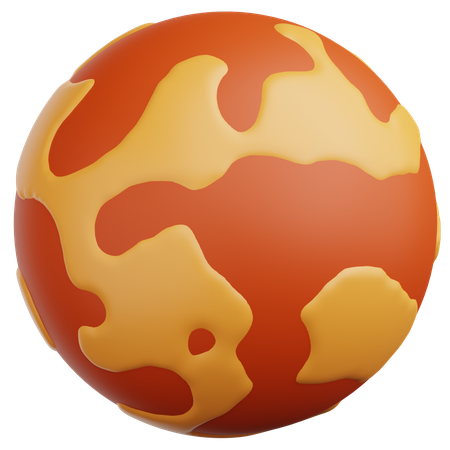 Mars  3D Icon