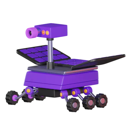 Mars Rover Robot Perfect For Illustrating The Essence Of Scientific Discovery And Technological Advancement On The Red Planet 3 D Render Illustration 3D Icon
