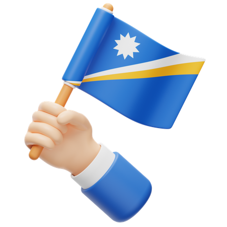 Marshall Island Flag  3D Icon