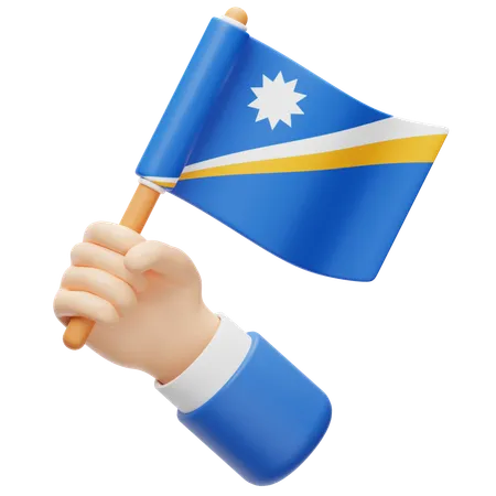 Marshall Island Flag  3D Icon