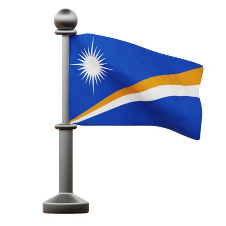 Marshall Island Flag  3D Icon