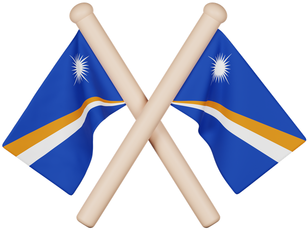 Marshall Islands Flag  3D Icon