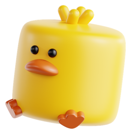 Marshmallow Chick  3D Icon