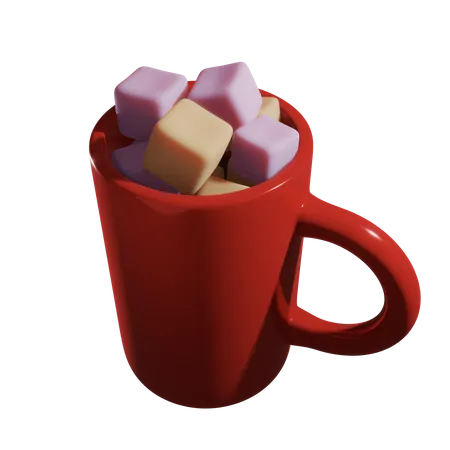 Marshmallow cup  3D Icon