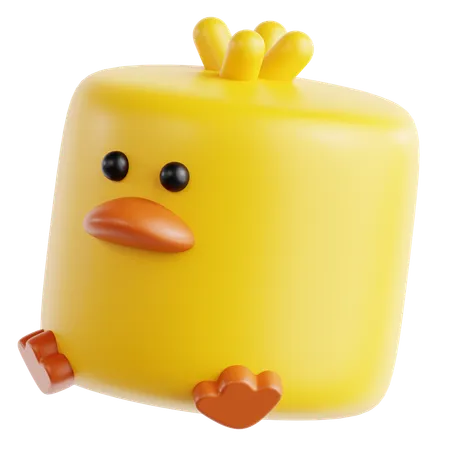 Marshmallow-Küken  3D Icon