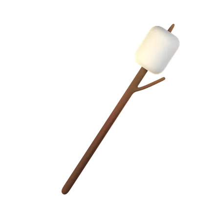 Marshmallow Stick  3D Icon