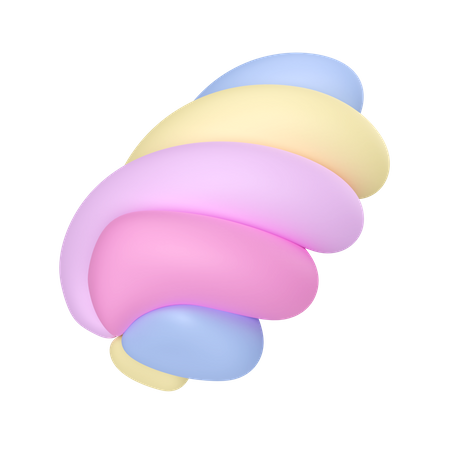 Marshmallow torcido  3D Icon
