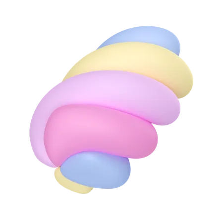 Marshmallow torcido  3D Icon