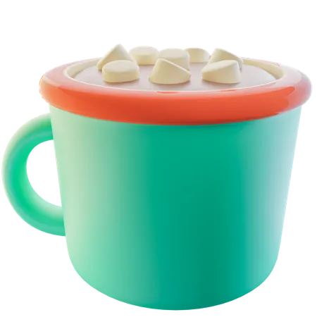 Marshmallows de chocolate quente  3D Icon