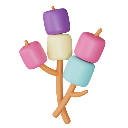 Marshmallow  3D Icon