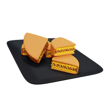Martabak Manis Indonesian Sweet Pancake Food  3D Icon