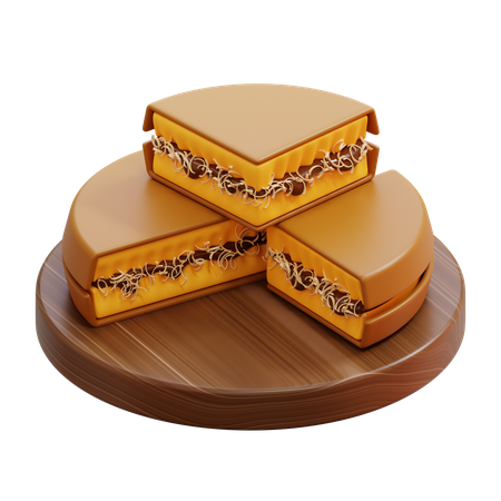 Crêpe indonésienne Martabak Terang Bulan  3D Icon