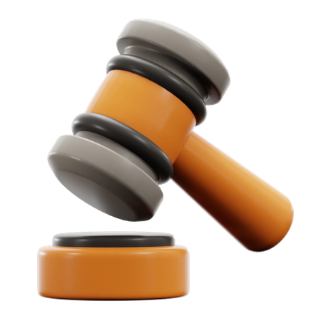 Martelo legal  3D Icon