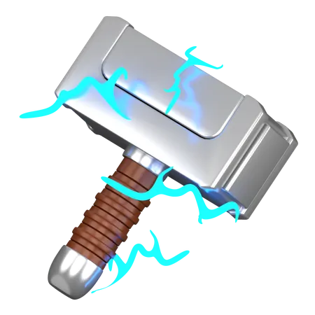 Martillo de trueno  3D Icon