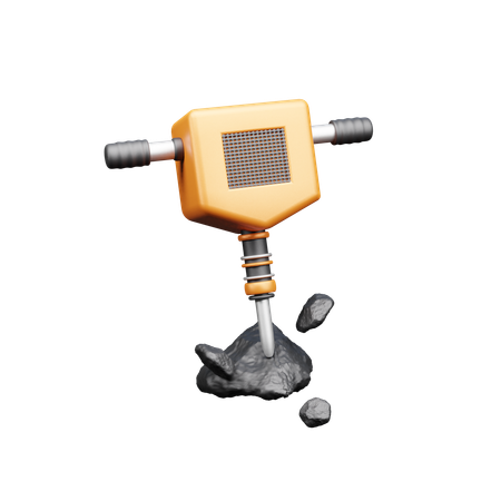 Martillo hidráulico  3D Icon