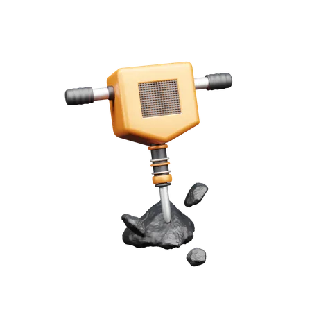 Martillo hidráulico  3D Icon