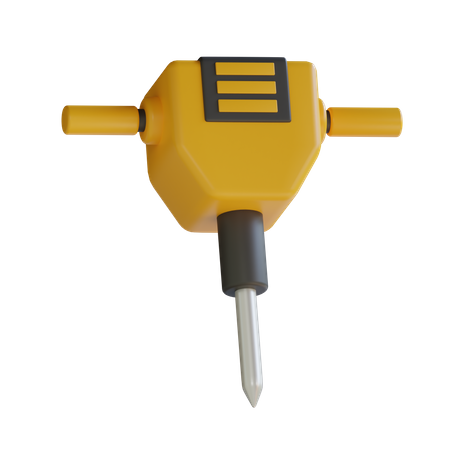 Martillo hidráulico  3D Icon