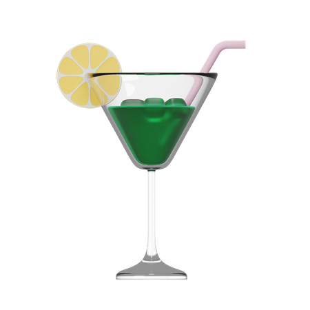 Martini 3D Illustration