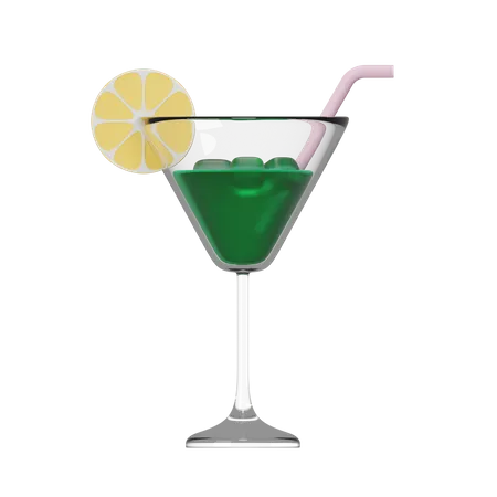 Martini  3D Illustration