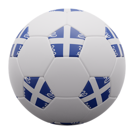 Martinique-Schlangenflaggenball  3D Icon