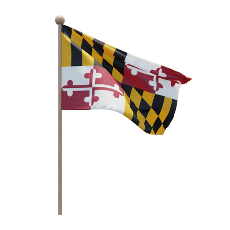 Maryland-Fahnenmast  3D Icon