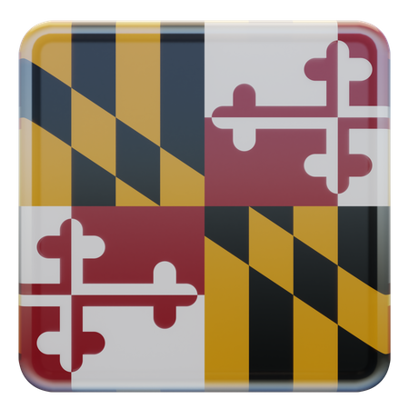 Maryland Flag  3D Illustration